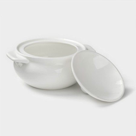 Porcelain pot for baking Wilmax, 350 ml, white color-3