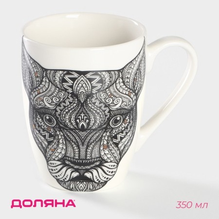 Porcelain share mug "Panther", 350 ml