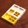 New Year. Box for 8 sweets and chocolate, 17.7x17.7x3.8 cm, confectionery packaging