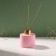 Diffusor for essential oils with a lid "Pink marshmallow" Gloss 100 ml 7x7x7.5 cm