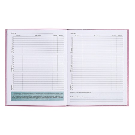 Diary for grades 5-11 Technoboom No. 3, integral cover, glossy lamination, 48 sheets, block 70 g/m2-9
