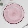 A dish of colored glass, d = 22 cm, h = 4 cm, pink color