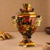 Samovar "Khokhloma", Stocky, 3 l, electric