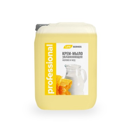 Cream-soap Professional "milk and honey" canister, 5 liters