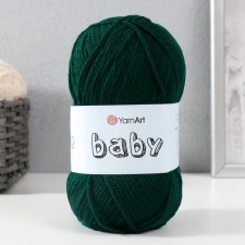 Пряжа "Baby" 100% акрил 150м/50гр (590 темн.зеленый)