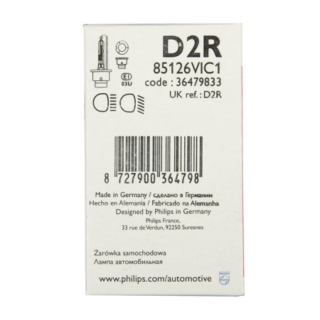Xenon lamp Philips Vision, D2R, 85 V, 35 W, P32D-3-2