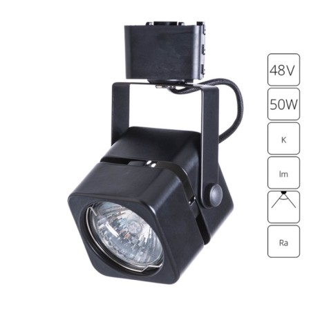 Car lamp Arte Lamp Misam A1315PL-1BK, GU10, 50 W, 6x8x15 cm, black