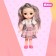 Fashionable hinge doll "Mika" in a dress, mix