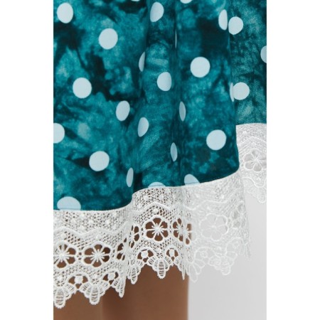 Female dress, size 68, light green color-5