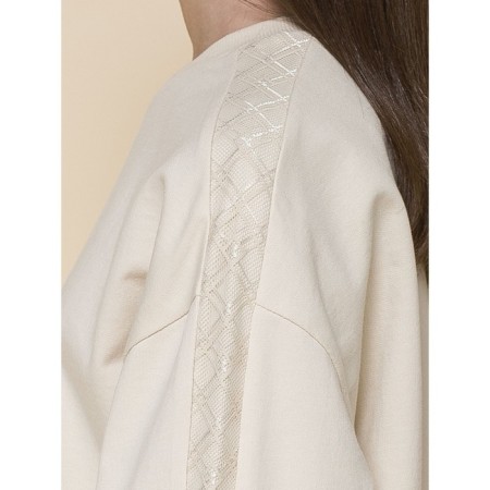 Толстовка для девочек, рост 122 см, цвет кремовый-5