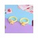 Hair gum "Little Joy", set 2 pcs., Bear, 3.5 cm, yellow