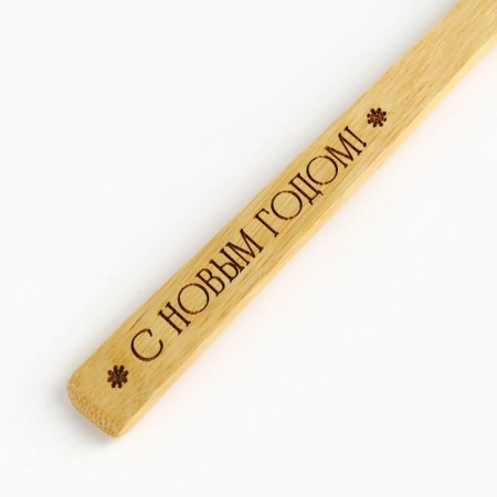 Spoon from the Bamboo "Happy New Year", 3 x 16 cm-4