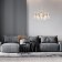Suspended lamp 8x40W E14, size 75x75x111 cm
