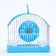 A cage for rodents equipped RT-2C, 23 x 16.5 x 20 SMA, blue (packing 30 pcs)