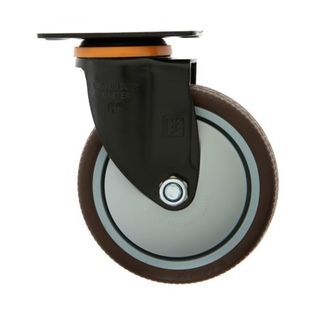 Furniture wheel Cappio d = 125, on the site, rotary, TPR coating-1
