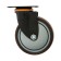 Furniture wheel Cappio d = 125, on the site, rotary, TPR coating