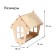 DIY Wooden Bird Designer with DIY, 18 × 19 × 21 cm, Greengo