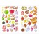 Unicorns with stickers. In a sweet fairy tale