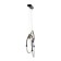 Bayerlux lamp "Olendal" LED 45W black and gold 62x5x44-150 cm