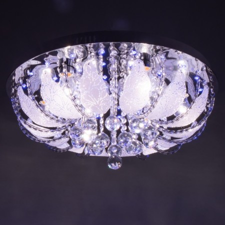 Svetogor chandelier "Butle" 8x60W E27 LED lighting chrome 60x60cm-2
