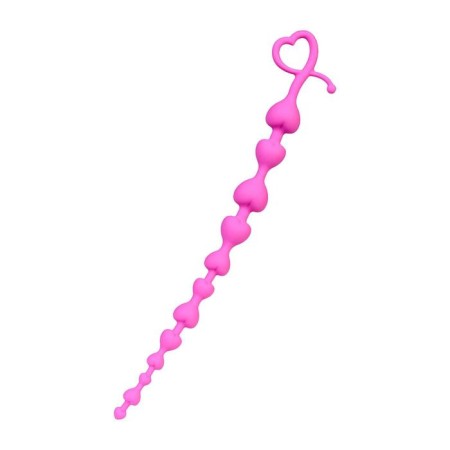 Anal chain Todo by toyfa Long Sweety, silicone, pink color, 34 cm, d = 2.7 cm-1
