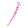 Anal chain Todo by toyfa Long Sweety, silicone, pink color, 34 cm, d = 2.7 cm