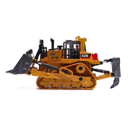 Radio -controlled bulldozer XZS, 1:24, with metal elements, works from the battery-3