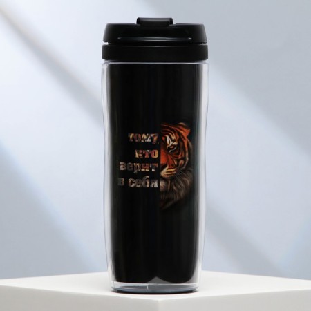 Thermal engine with the insert “He who believes”, 350 ml