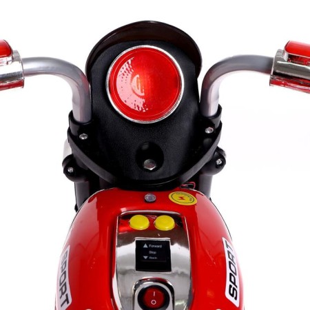 Children's electric car "Chopper", with a battery, light and sound effects, red color-5