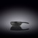 Round -round Wilmax England Slate Stone, with a pen, 16x10 cm, 160 ml, black slate color