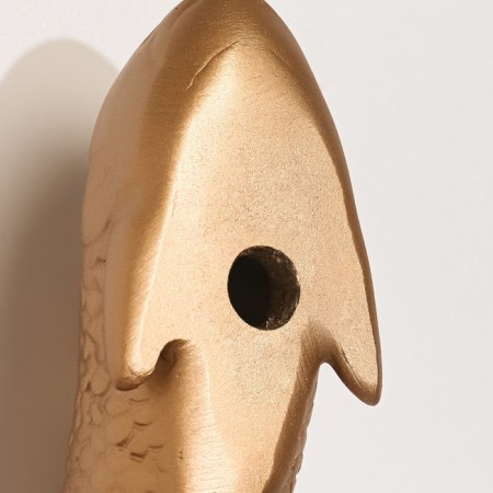 Wall decor, "fish" 16 x 5 cm, gold, left-4