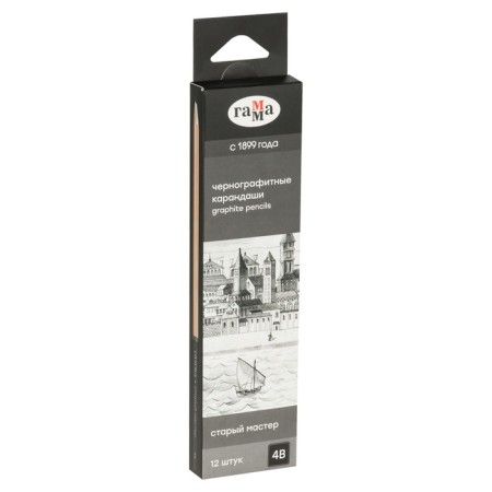 Pencil b/g Gamma "Old Master", 4b, sharpened 170322_4b