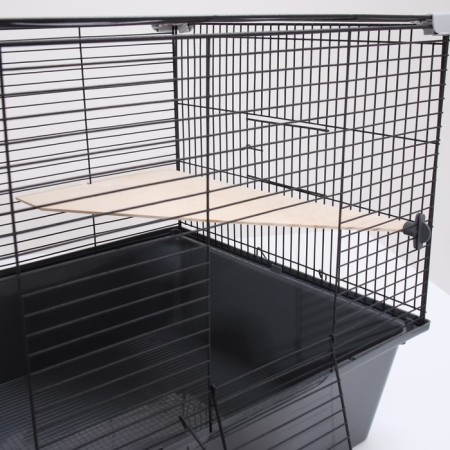 Cage for chinchillas "Pigger" No. 11, Folding, 80 x 50 x 46cm, gray-8