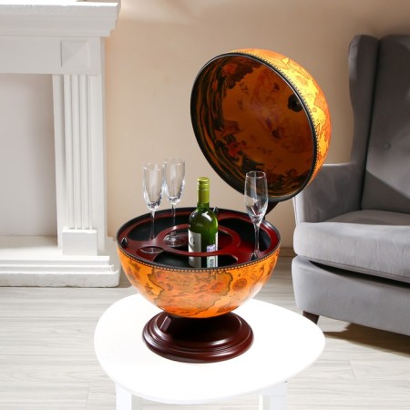 Globe Bar decorative "Vintage map" 46x41x56.5 cm-4