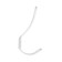 Hook furniture tundra TKD009, two -rod, white, 5 pcs