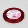 Satin tape, 6 mm × 23 ± 1 m, cherry color No. 37