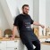Apron Ethel "The Best Dad" 73x71 cm, 100% cotton, reps 210 g/m2