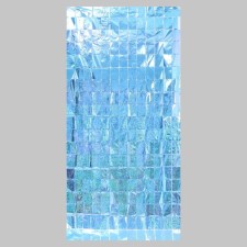Festive curtain holography, 100 × 200 cm., Blue color