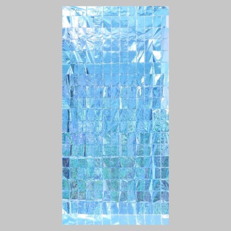 Festive curtain holography, 100 × 200 cm., Blue color