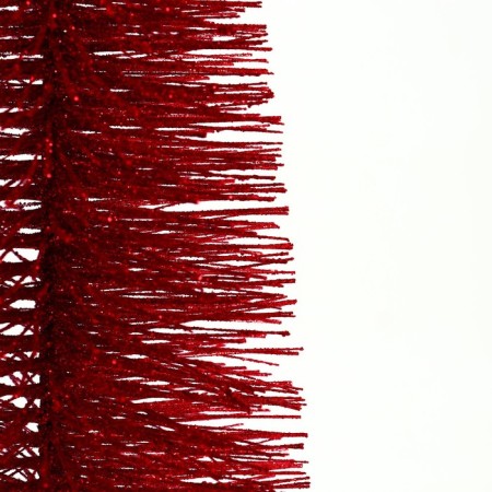 New Year's decor "Christmas tree in red color with sparkles" 8 × 8 × 30 cm-1