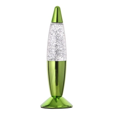 Green Rocket lamp LED, LAVA, sparkles, from batteries 3HLR44 19 cm Risalux-6