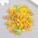Decor for creativity plastic "forget -me -not Greens, yellow, beige" set 70 pcs mix 0.8x0.8 cm