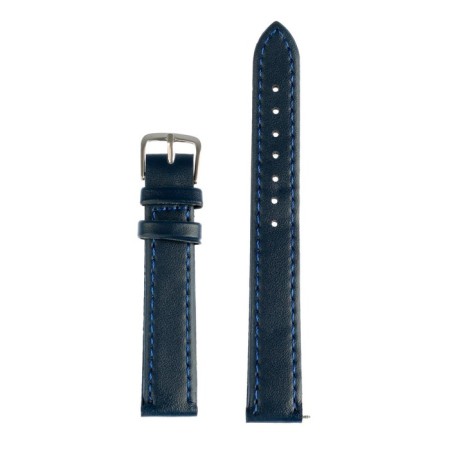 Solomon watch strap, 16 mm, genuine leather, L-20 cm, dark blue-1
