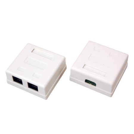 Network Lan Roset, on the wall, 2 nest 8P88C (RJ-45), CAT 5E REXANT-4