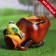 Figure Kashpo "Sinichka on the jug" 16*25*15cm