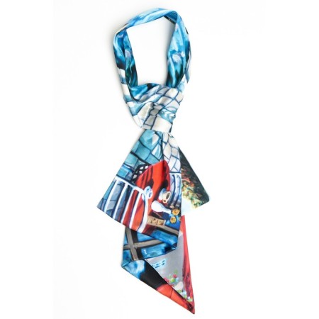 Women's scarf, size 35x27 cm-1