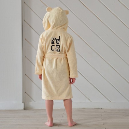 Terry robe of children's "Rock" rr 32 (110-116 cm), beige