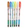 A set of gel pens, 6 colors, metallic, with sparkles, in a blister