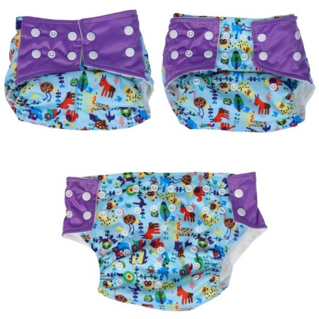 Reusable diaper "animals"-2