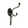 Furniture tundra hook TKD018, two -rod, bronze, 10 pcs TMP